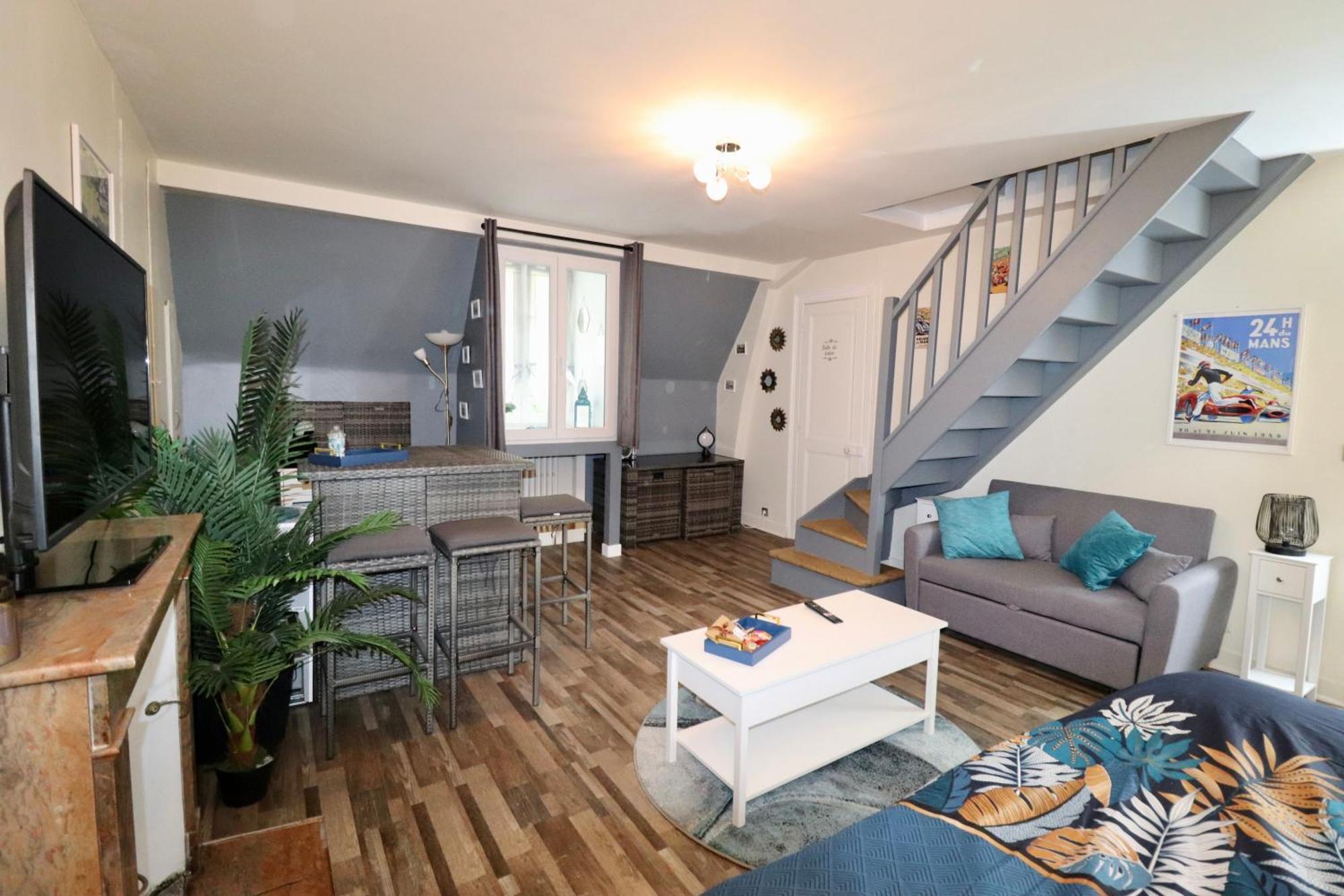 Duplex Au 2Eme Et De Notre Maison -Acces Au Jardin-Smart Tv-Streaming-Wifi Ле-Ман Екстер'єр фото
