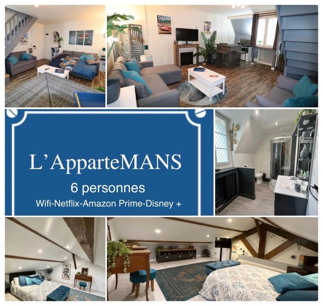Duplex Au 2Eme Et De Notre Maison -Acces Au Jardin-Smart Tv-Streaming-Wifi Ле-Ман Екстер'єр фото